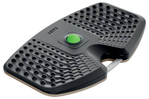 Leitz 65870089   Anti-Ermüdungsmatte (B x H x T) 54 x 6.5 x 31 cm mit genoppter Oberfläche, mit Gummi-Belag, mit Wippfunktion, ergonomisch Dunkelgrau