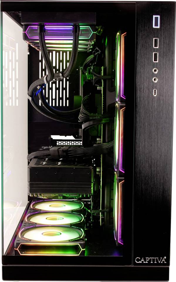 Captiva Gaming PC Highend Gaming I89-037 Intel® Core™ Ultra 9 285K 64 GB RAM 2 TB SSD Nvidia GeForce RTX 5080 GDDR7 Win 11 Home 89037
