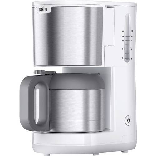 Thumbnail - Braun KF 1505 WH Kaffeemaschine Edelstahl, Weiß