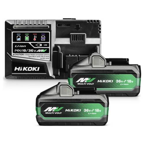 HiKOKI UC18YSL3WJZ Werkzeug-Akku und Ladegerät 18 V, 36 V 4 Ah, 8 Ah