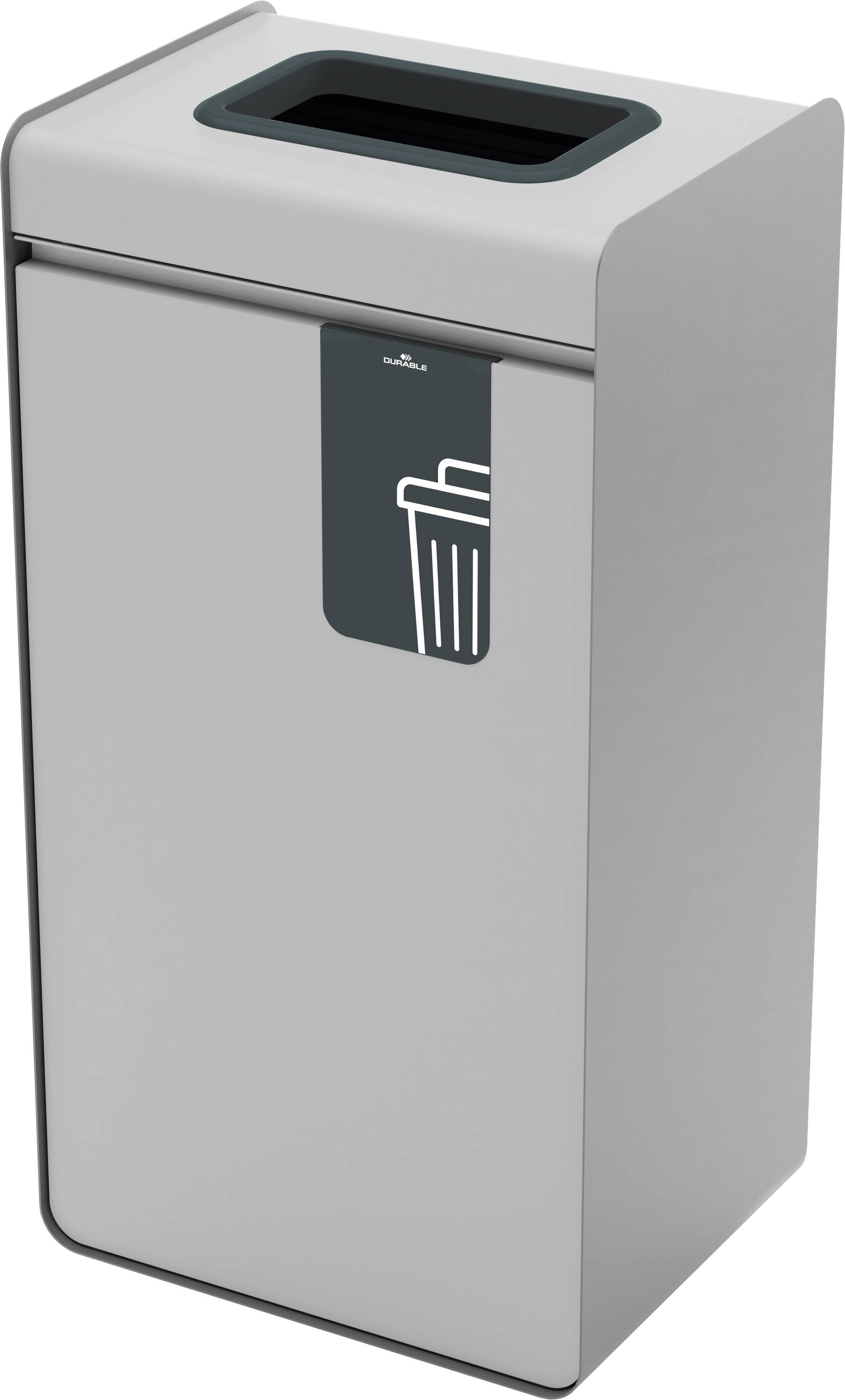 Durable 321357 Wertstoffbehälter 55 l Metall (pulverbeschichtet) (B x H x T) 420 x 830 x 330 mm Anthrazit-Grau 1 St.