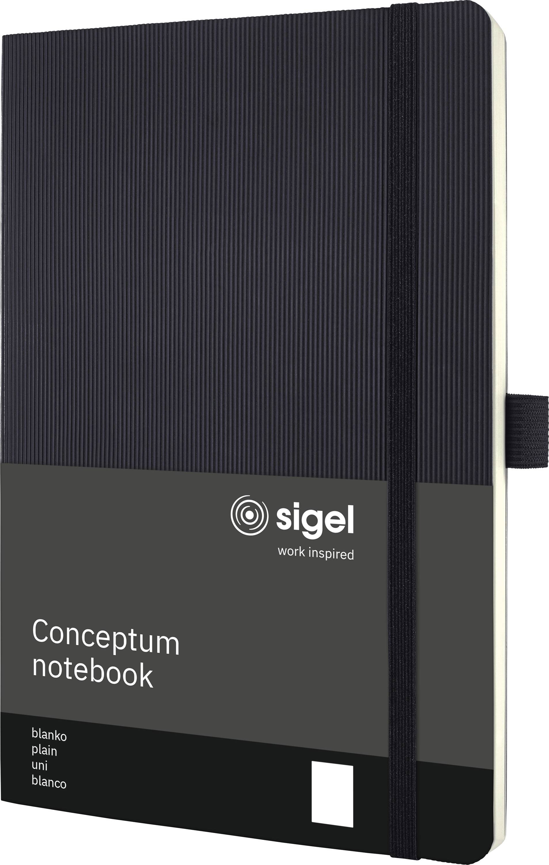 Sigel CO339 Notizbuch Conceptum Softcover DIN A5 blanko Schwarz 97