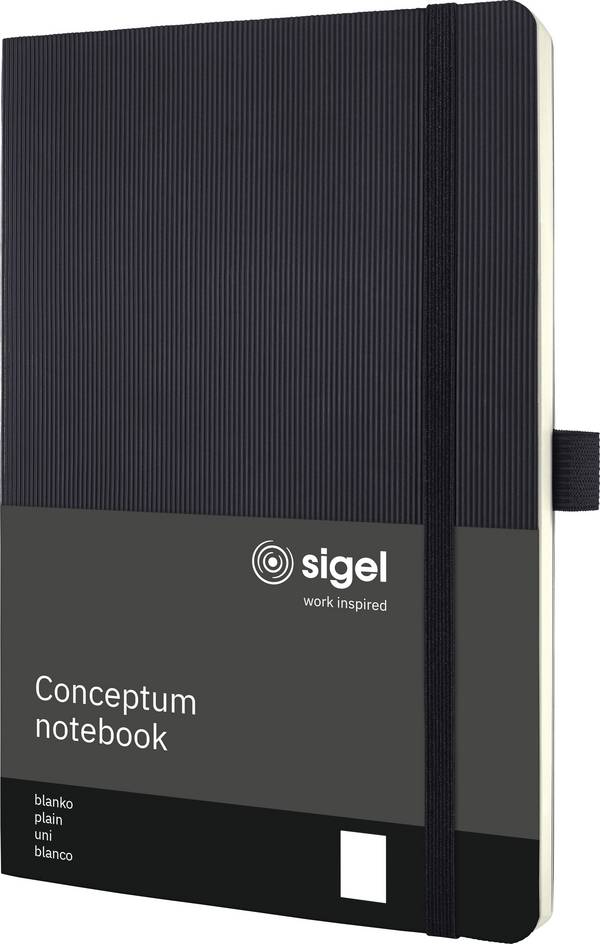 Sigel CO339 Notizbuch Conceptum Softcover DIN A5 blanko Schwarz 97