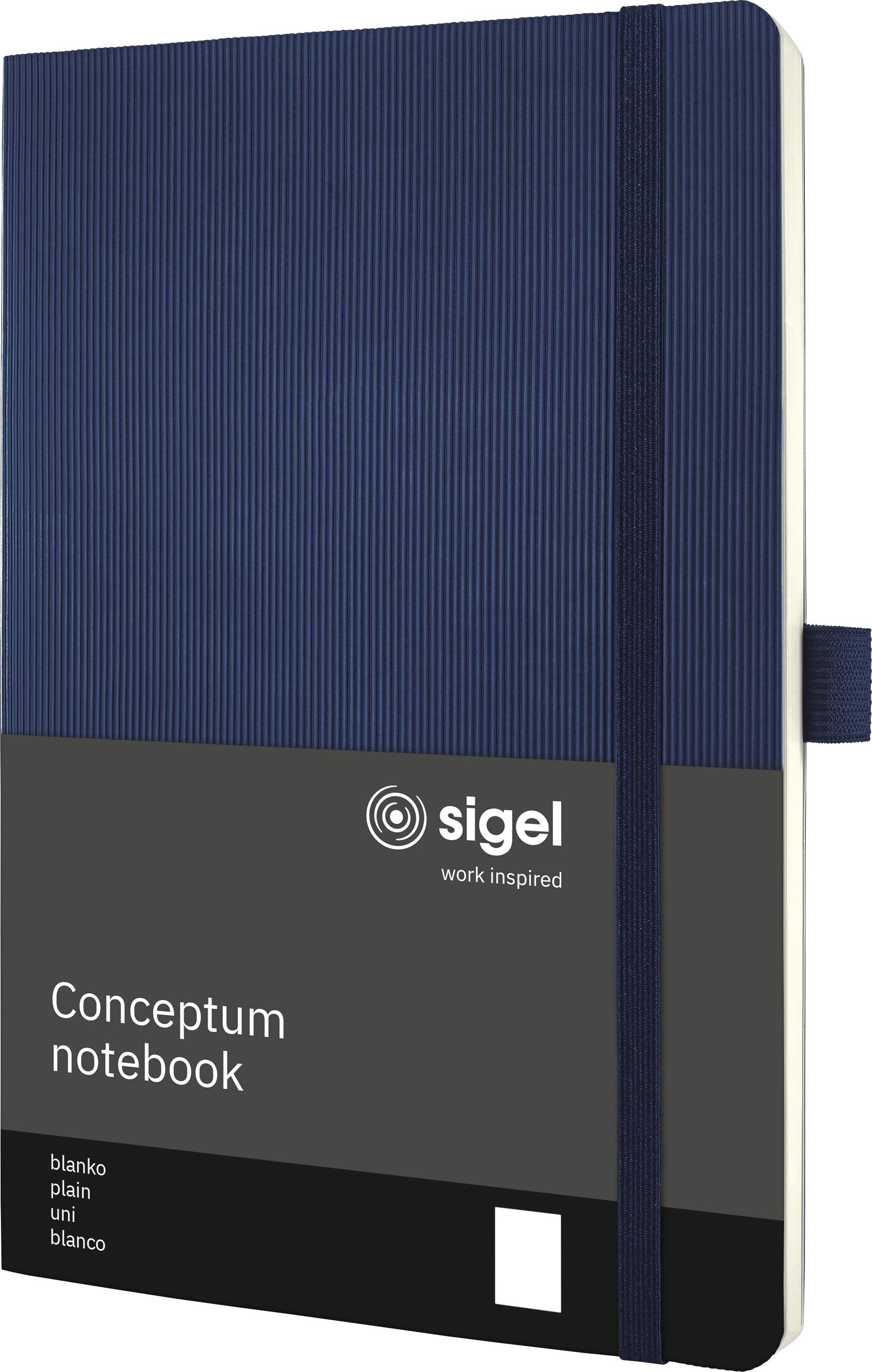 Sigel CO341 Notizbuch Conceptum Softcover DIN A5 blanko Dunkelblau Anzahl der Blätter: 97