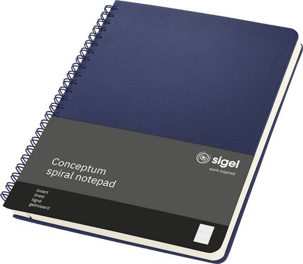 Sigel Spiralblock Conceptum Hardcover CO827  Dunkelblau DIN A5 liniert Anzahl der Blätter: 80