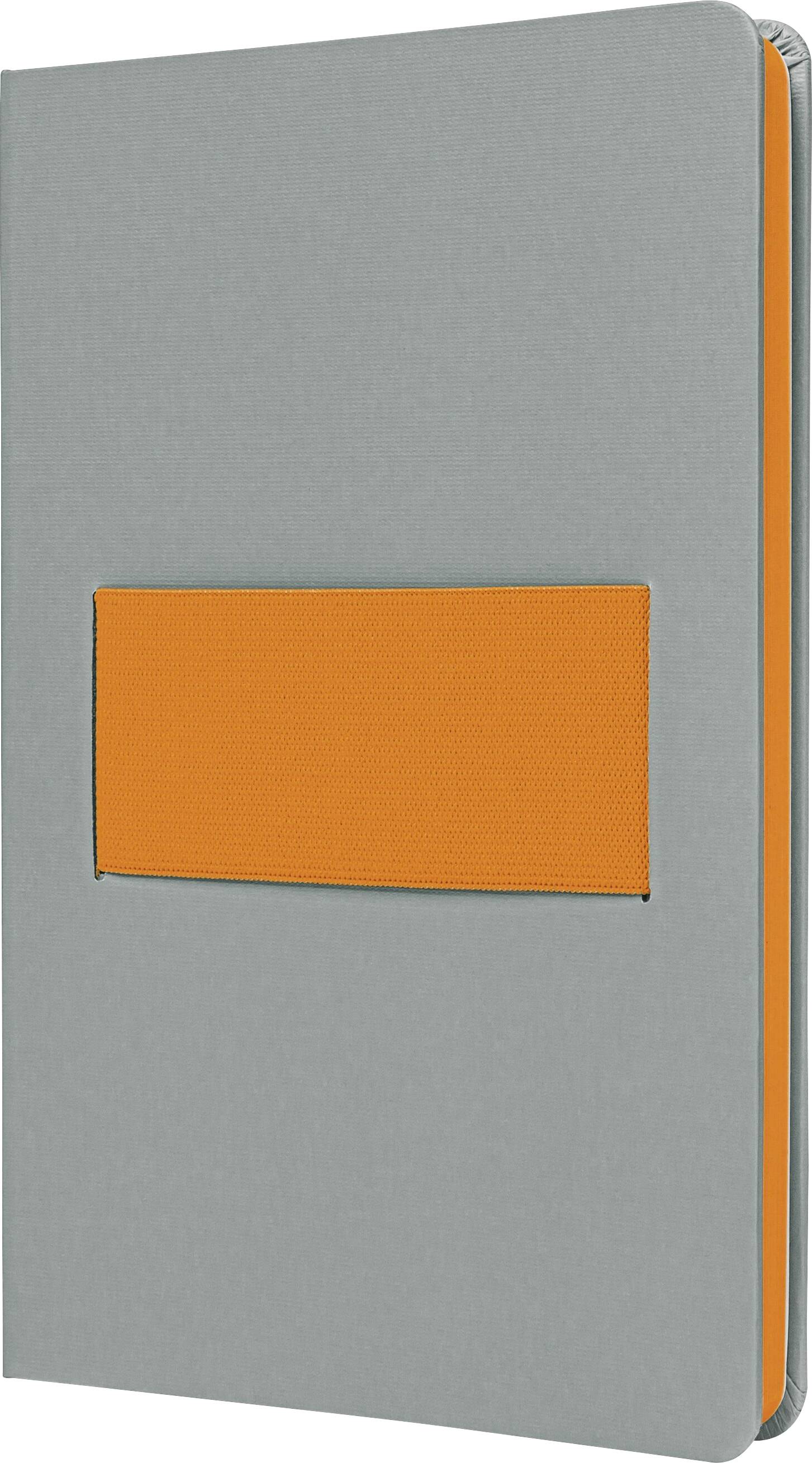 Sigel LS200 Notizbuch Linescape Hardcover DIN A5 kariert Hellgrau, Neonorange Anzahl der Blätter: 88