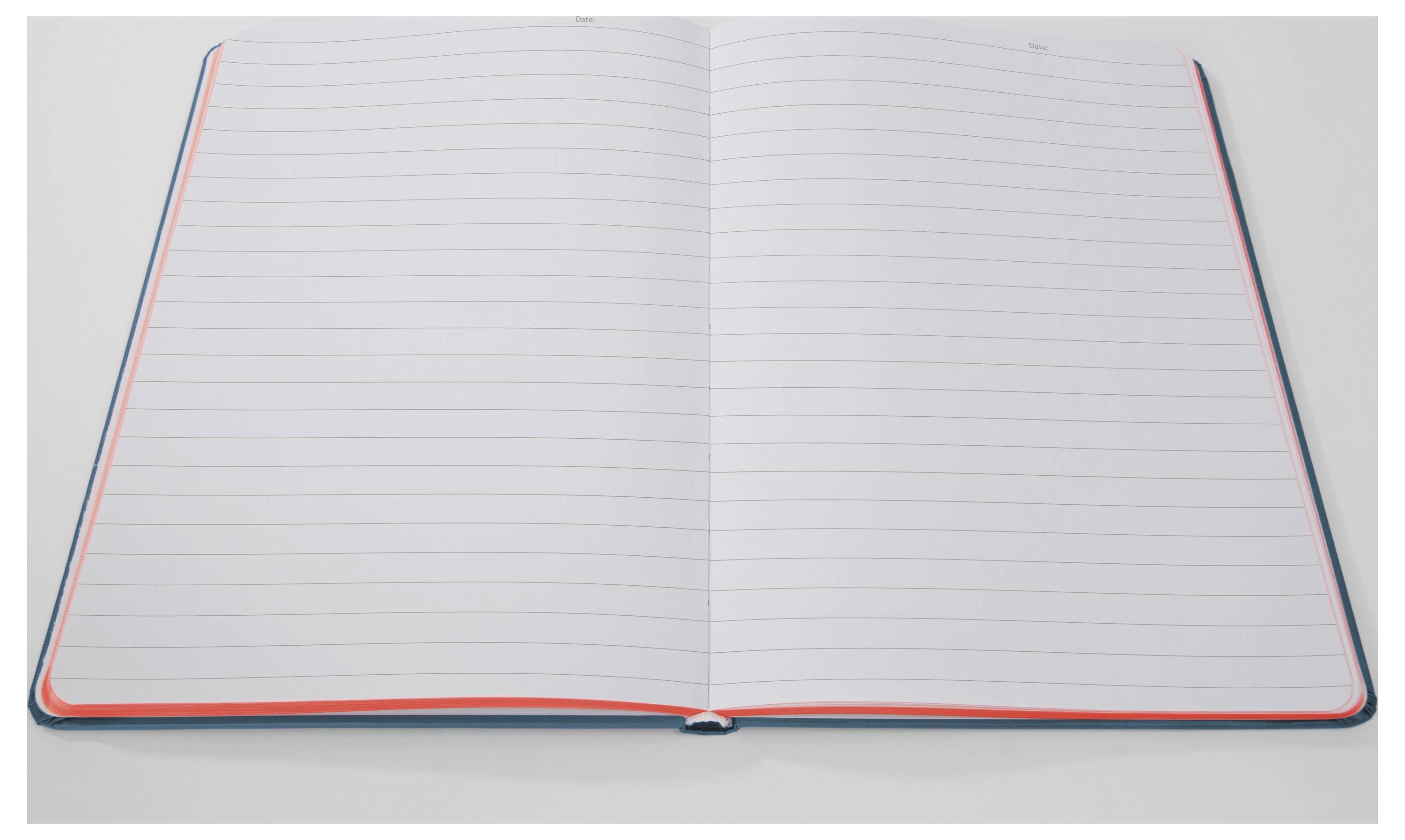 Sigel LS205 Notizbuch Linescape Hardcover DIN A5 liniert Mittelblau, Neonorange Anzahl der Blätter: 88-4