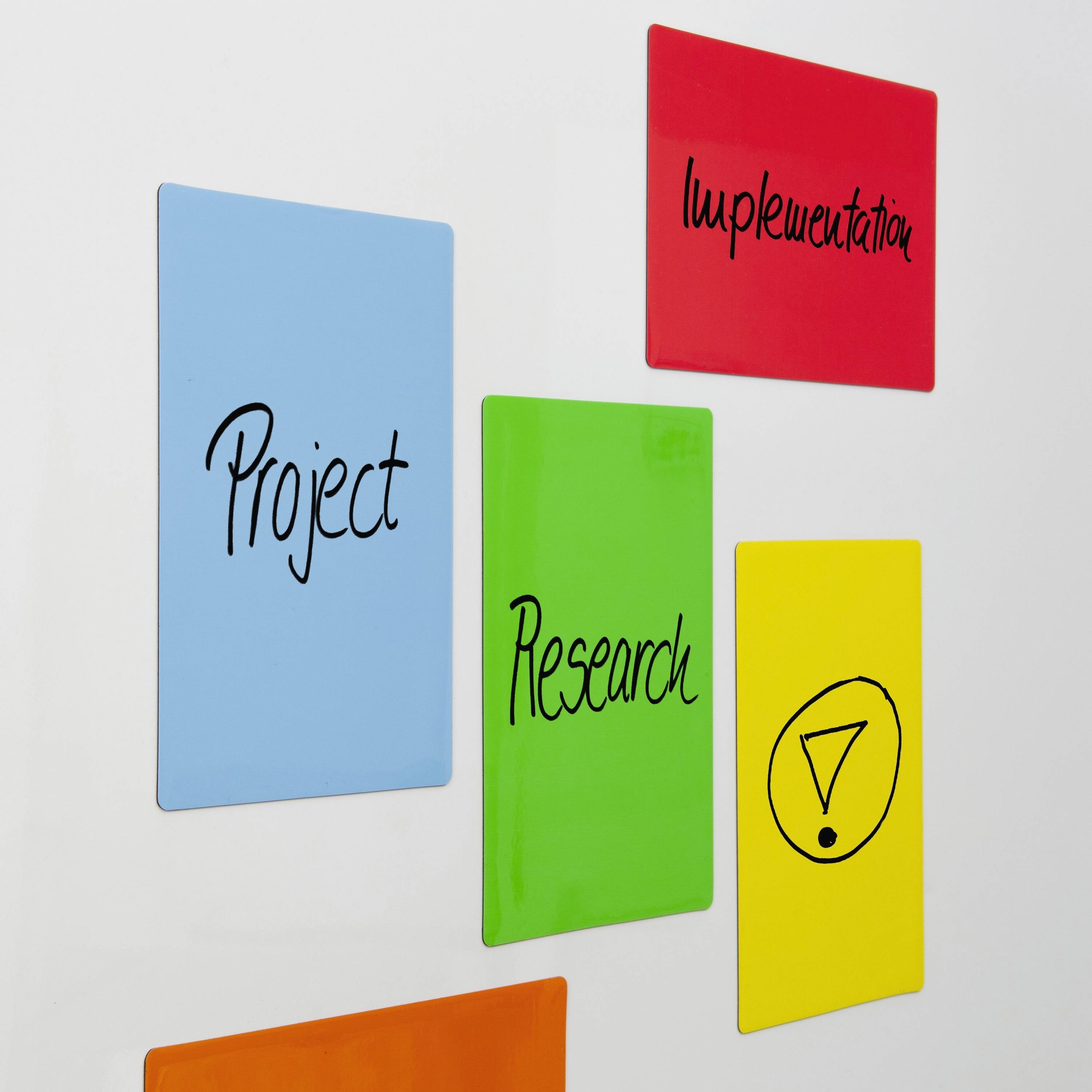 Sigel MU103 Haftnotiz Magnetic Notes 15 cm x 10 cm Blau, Gelb, Grün, Orange, Rot 25 St.-2