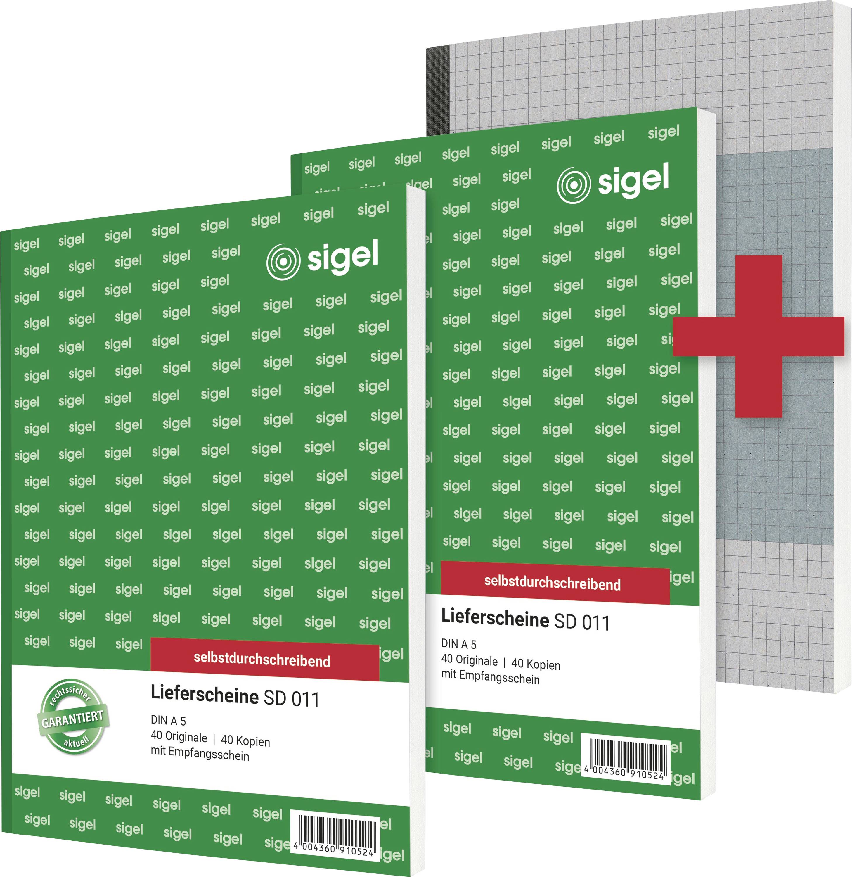 Thumbnail - Sigel Lieferschein Formular T1229 SET (2x SD011) DIN A5 Anzahl der Durchschläge: 1 Anzahl der Blätter: 40