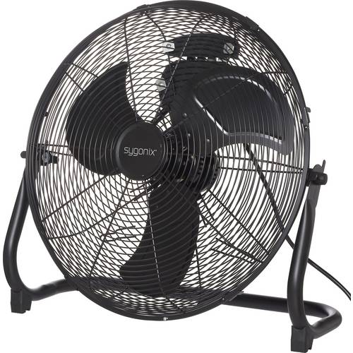 Sygonix Bodenventilator 70 W (Ø x H) 505 mm x 480 mm Schwarz Schwenkbar