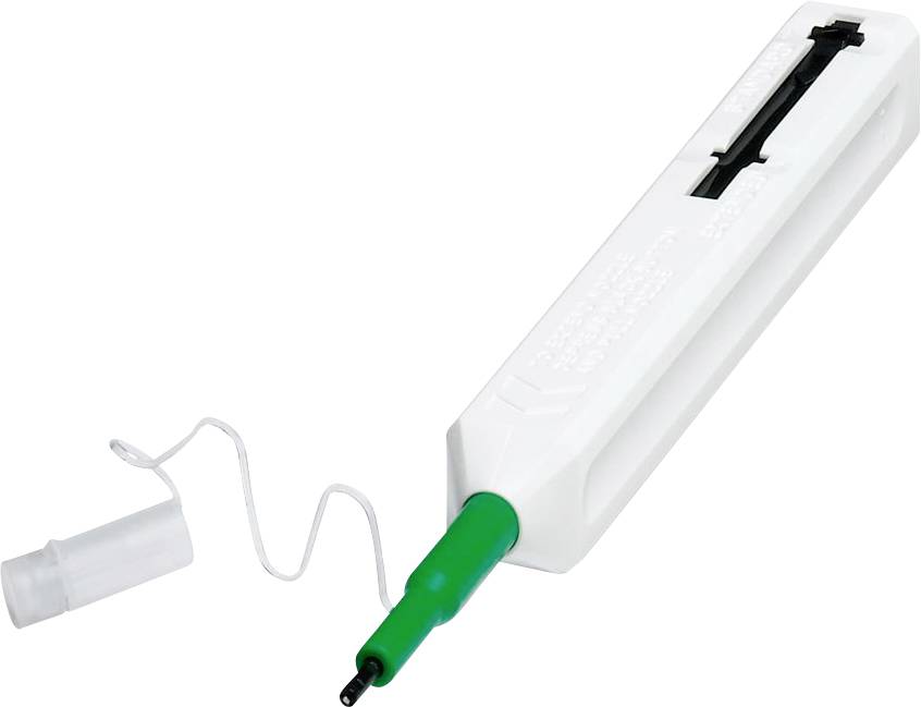 Weißer Injektionsstift mit grüner Spitze und aufgesetztem transparenten Deckel, konzipiert für Medikamentenverabreichung.