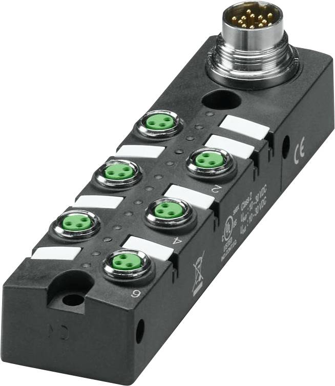 Phoenix Contact SACB- 6/3-L-M16-M8 HD 1197413 Sensor-/Aktor-Box M8-Verteiler mit Metallgewinde 1 St.