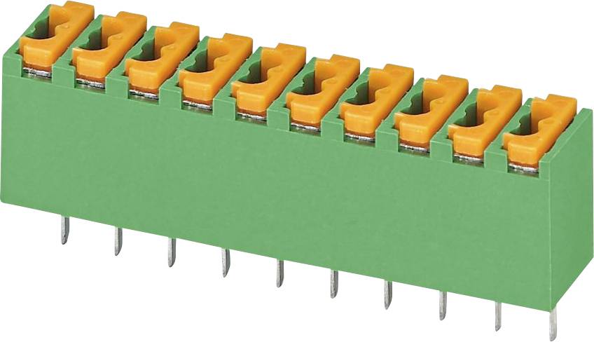 Phoenix Contact 1891098 Leiterplattenklemme Polzahl 10 Grün 50 St.