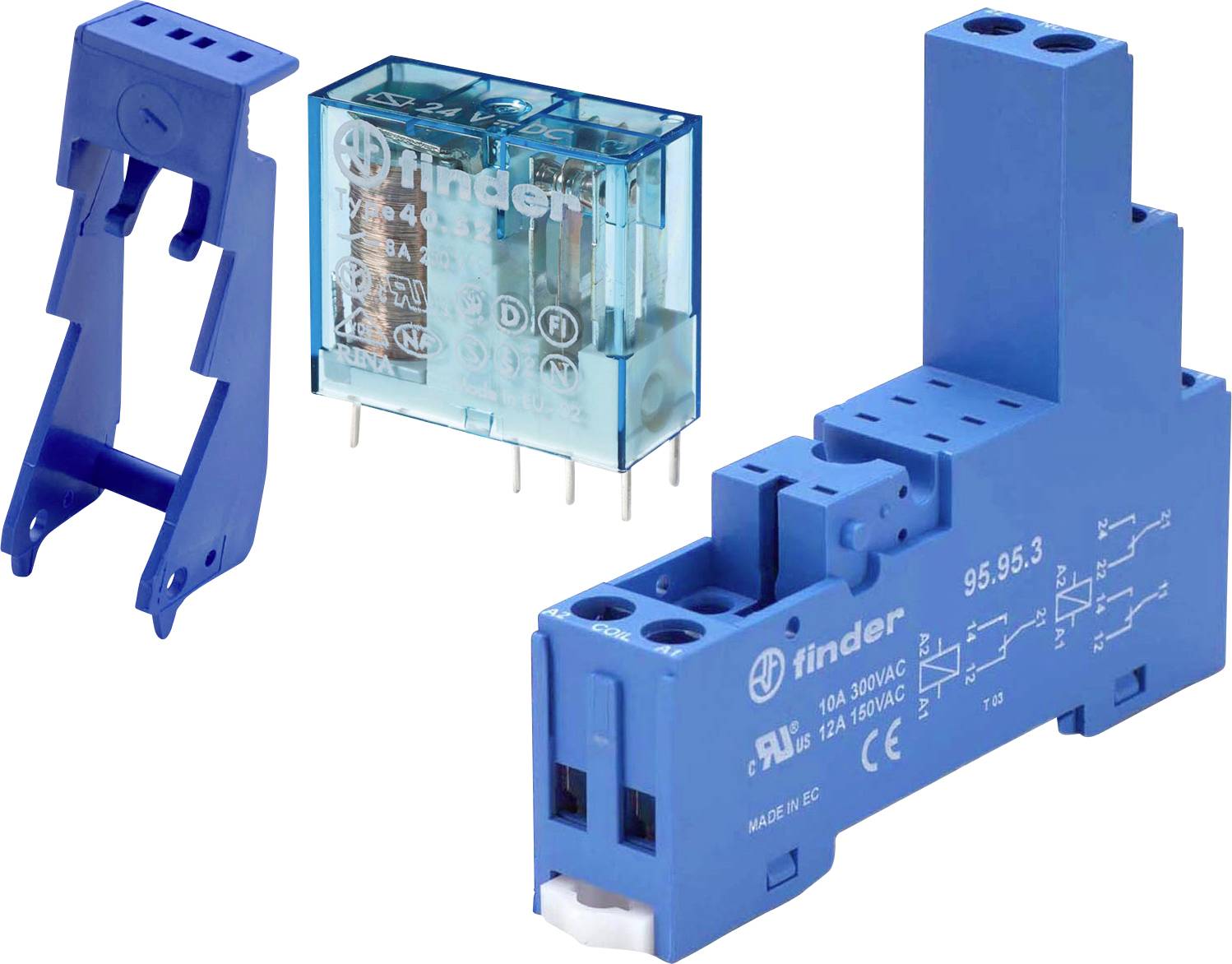 Koppelrelais-Modul-Bausatz 2 Wechsler 10 A, Spule 24 V DC-0