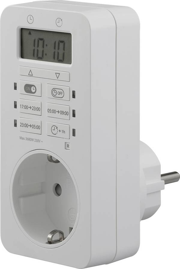 Sygonix SY-6906482 Steckdosen-Zeitschaltuhr digital Tagesprogramm 3680 W Dauerbetrieb, Countdown-Funktion, Timer-Funktion