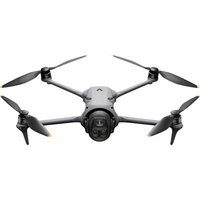 Ein Quadcopter-Drohne mit vier Propellern, Kamera an der Front. Sie ist für Luftfotografie und Überwachung konzipiert.