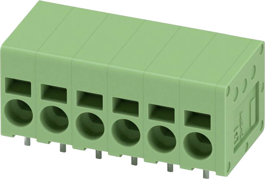 Phoenix Contact 1991011 Leiterplattenklemme Polzahl 6 Grün 80 St.