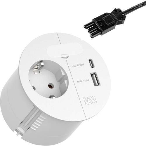 Thumbnail - BACHMANN LOOP IN CHARGE 1xCEE7/3 ws, 1x USB A/C 22W 1xKBD 0,2m