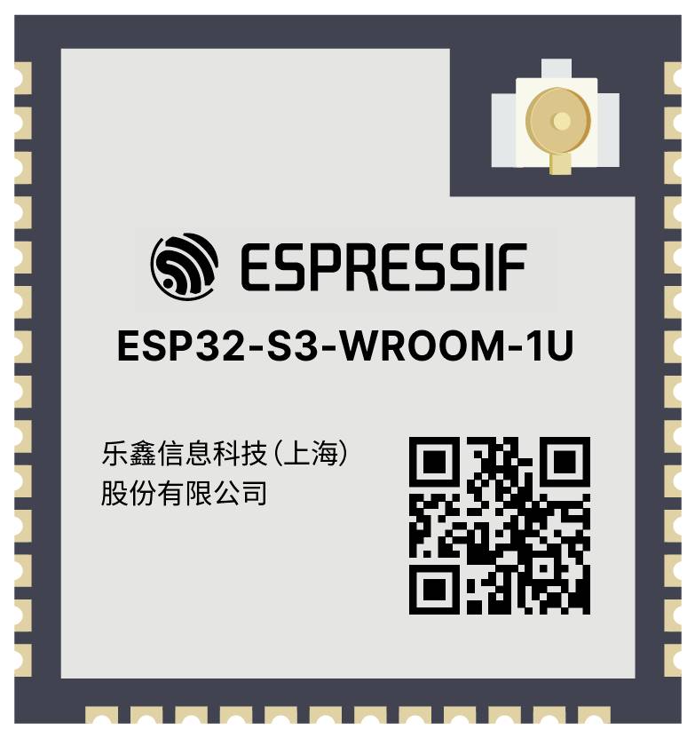 Espressif ESP32-S3-WROOM-1U-N16R8 WiFi-Modul