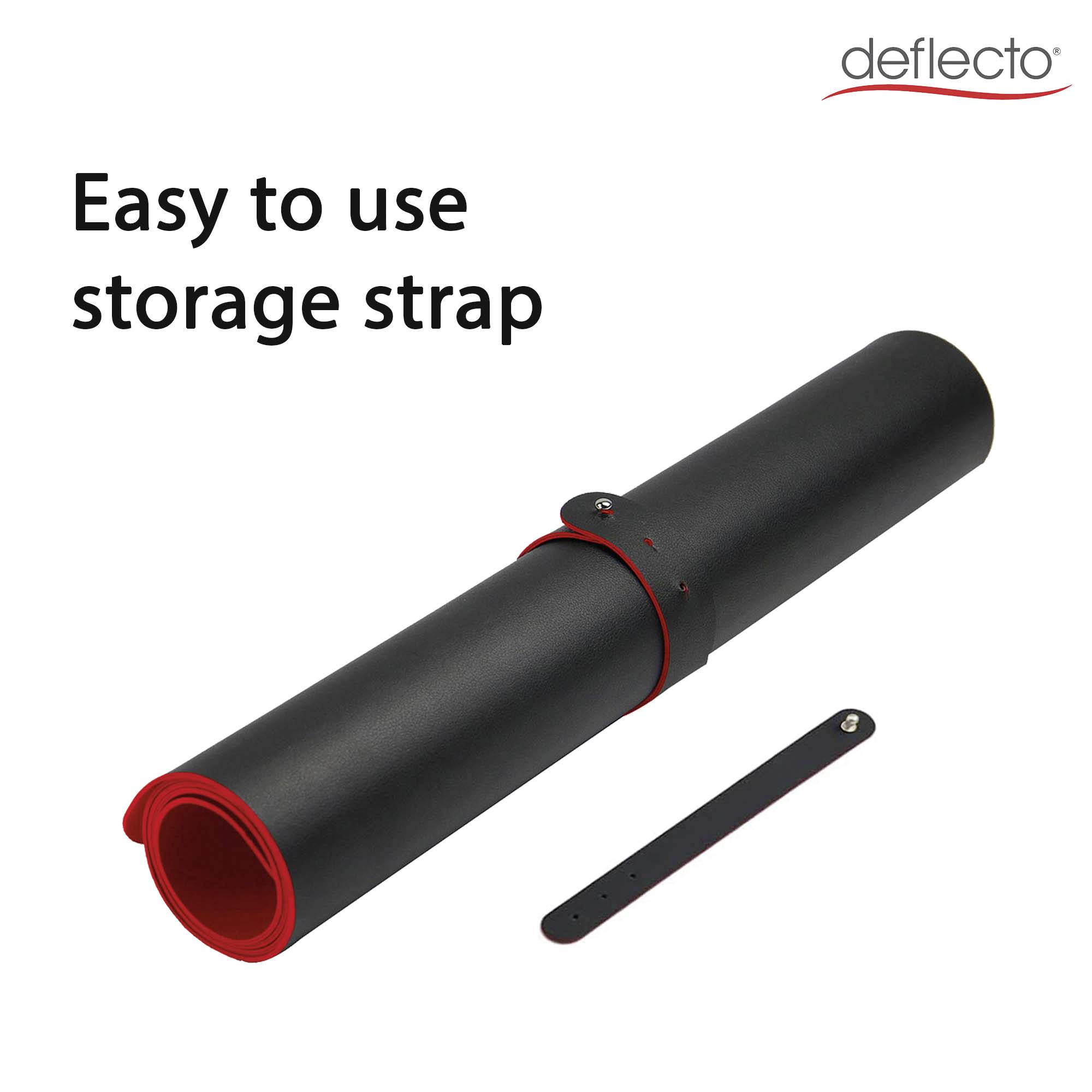 Deflecto DM8040BR Schreibunterlage Schwarz, Rot (B x H) 80 cm x 40 cm 1 St.-4