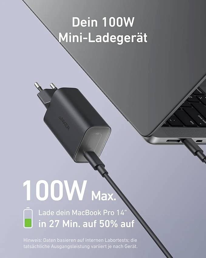 Anker A2679 Ladeadapter 100 W USB-C® Fast Charge Schwarz Innenbereich-1