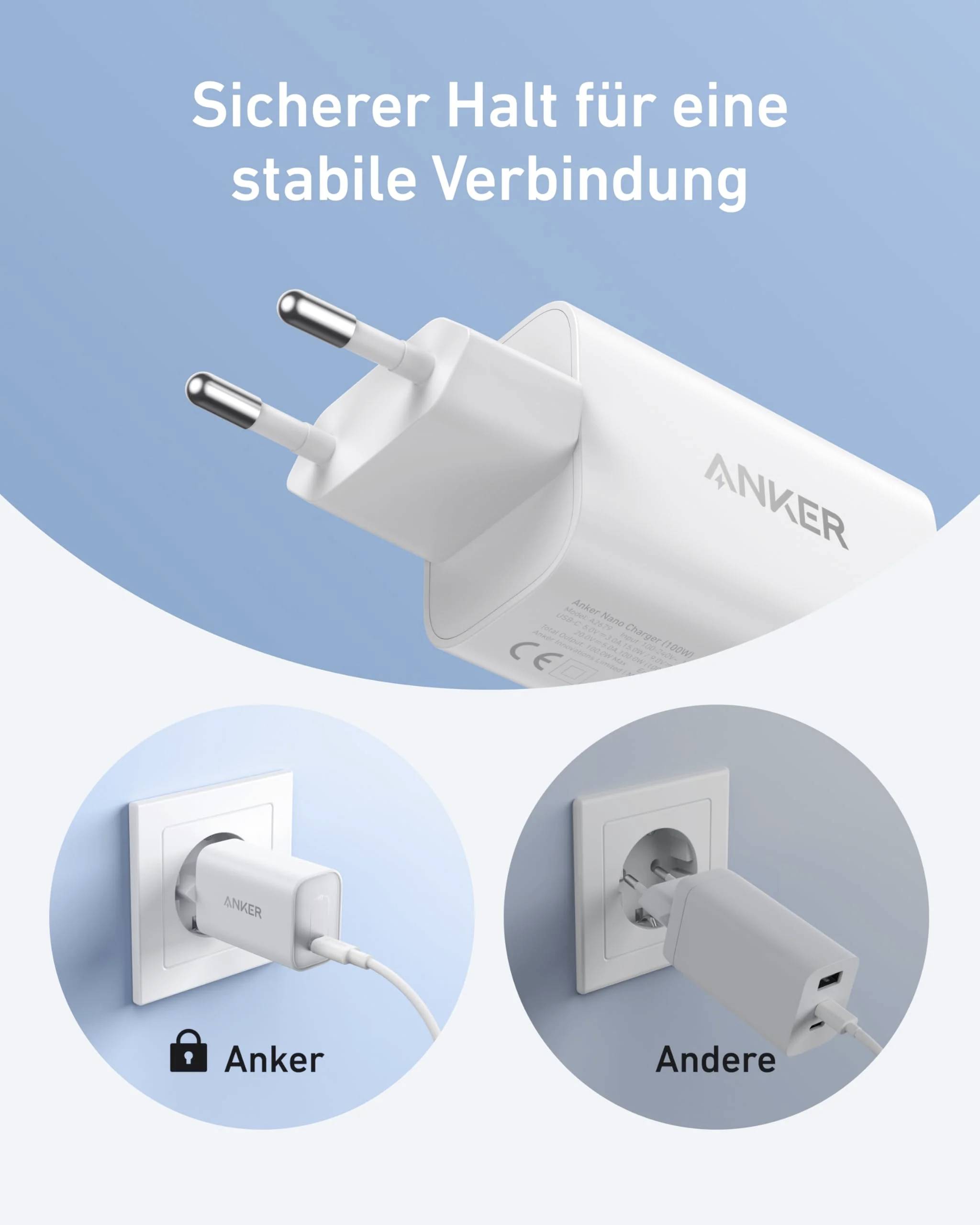 Anker A2679 Ladeadapter 100 W USB-C® Fast Charge Schwarz Innenbereich-3