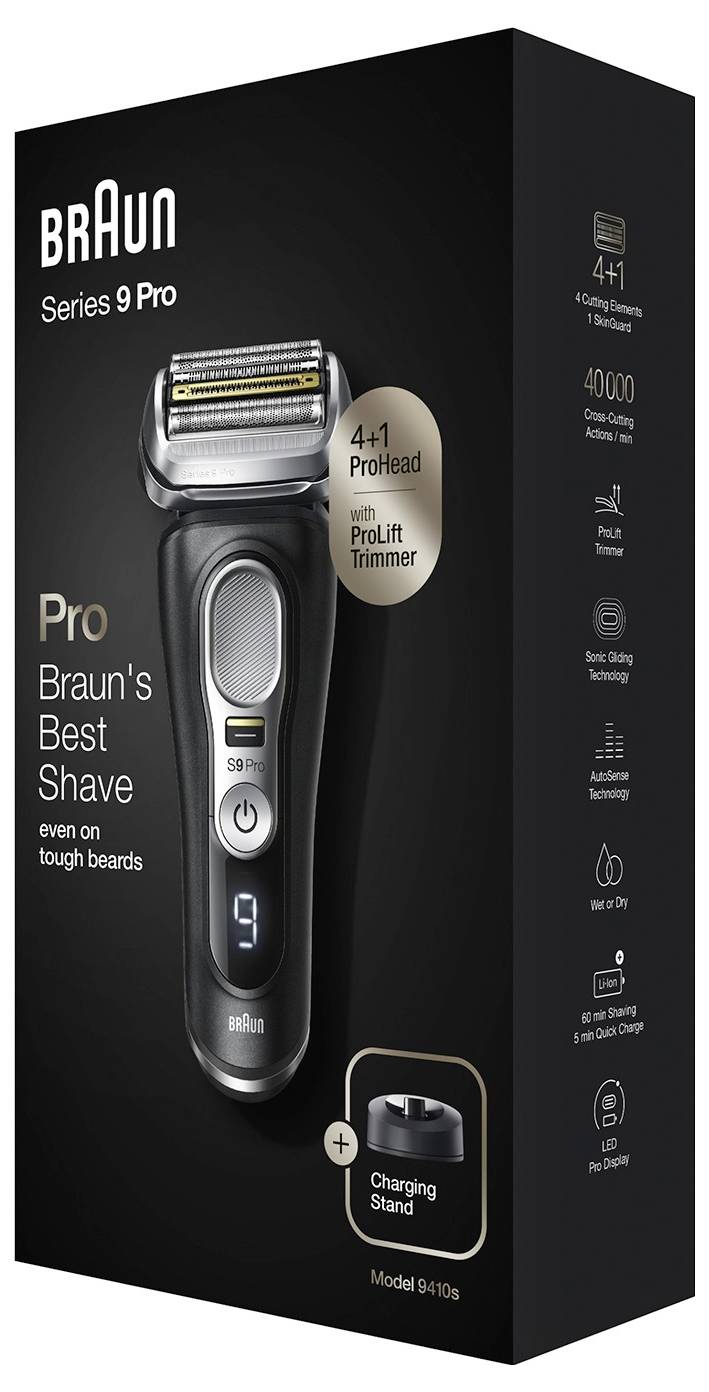 Braun Series 9 Pro 9410s Folienschaber Trimmer Schwarz-1