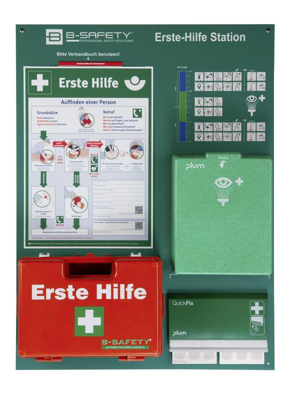 B-SAFETY EH-ST9-157 Erste Hilfe Koffer DIN 13157, DIN EN 15154-4:2009 600 x 800 x 150 Rot, Grün