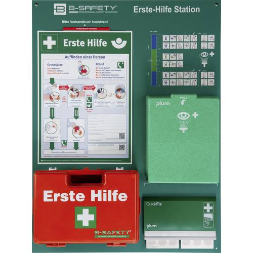 B-SAFETY EH-ST9-157 Erste Hilfe Koffer DIN 13157, DIN EN 15154-4:2009 600 x 800 x 150 Rot, Grün