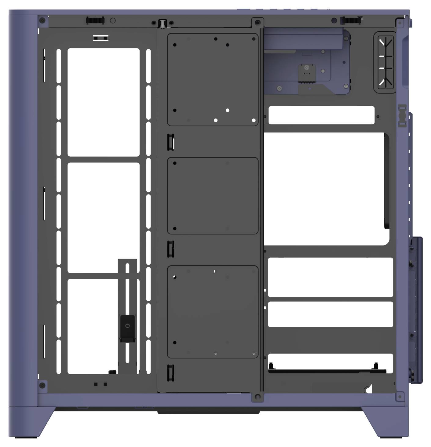 Thermaltake View 390 Air Future Dusk PC-Gehäuse Dunkelblau Staubfilter, Integrierte Beleuchtung, 2 vorinstallierte Lüfte-11
