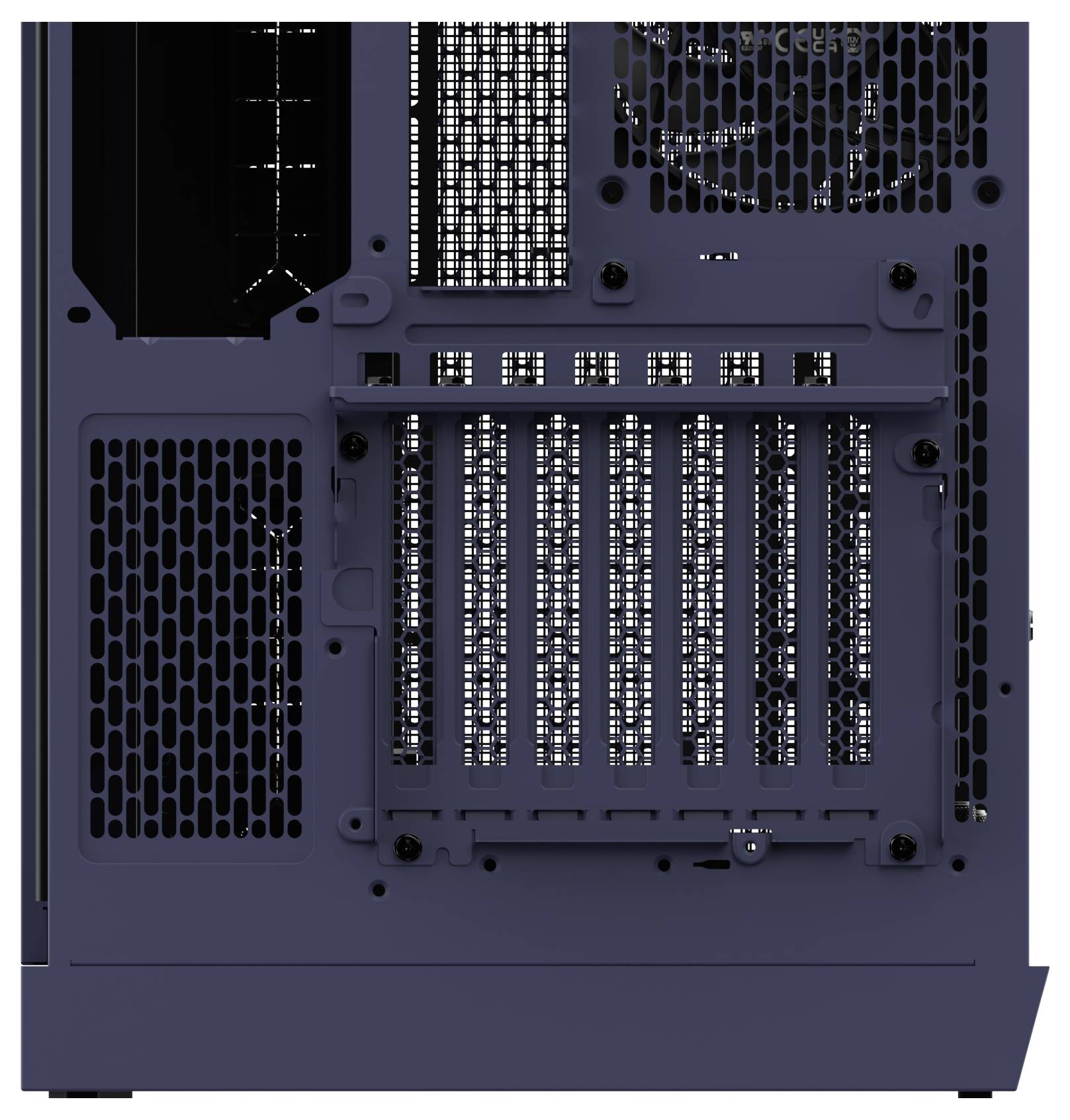 Thermaltake View 390 Air Future Dusk PC-Gehäuse Dunkelblau Staubfilter, Integrierte Beleuchtung, 2 vorinstallierte Lüfte-17