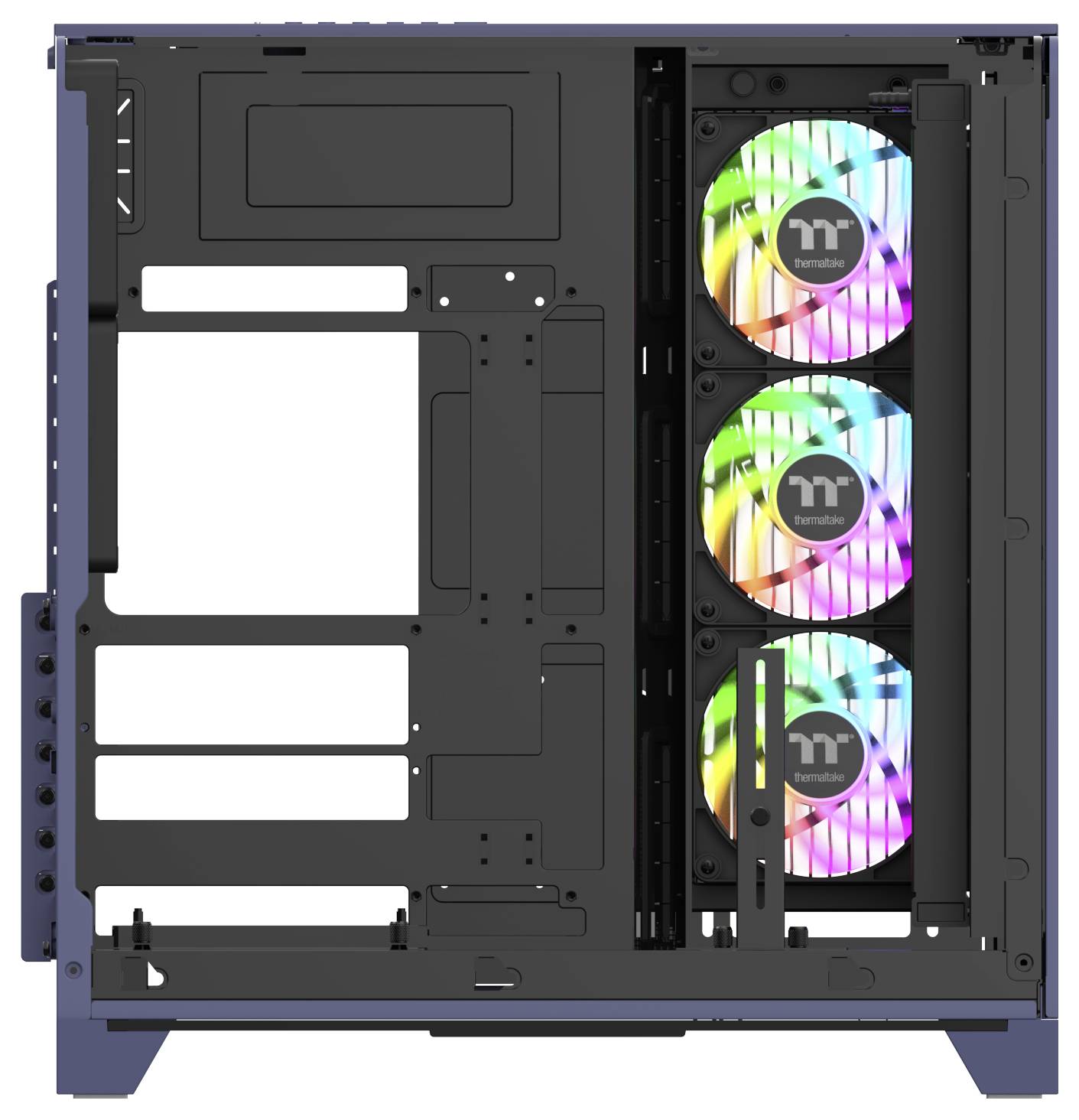 Thermaltake View 390 Air Future Dusk PC-Gehäuse Dunkelblau Staubfilter, Integrierte Beleuchtung, 2 vorinstallierte Lüfte-19