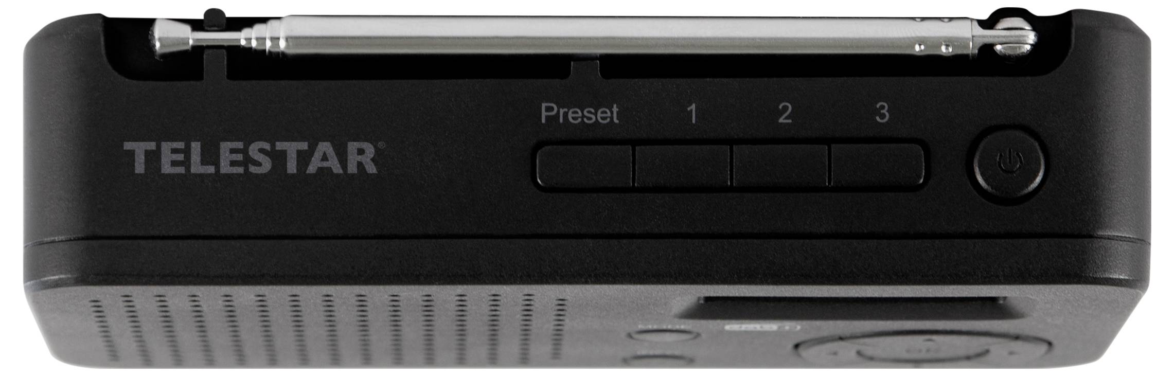 Telestar TELESTAR TOP 100 Schwarz Akku-Radio DAB+, UKW Bluetooth®, USB Akku-Ladefunktion, wiederaufladbar, Weckfunktion -3