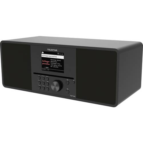 Telestar TOP 300 Schwarz Internet CD-Radio Internet, DAB+, UKW USB, WLAN, Internetradio, DAB+, CD, Bluetooth®, AUX Inkl....