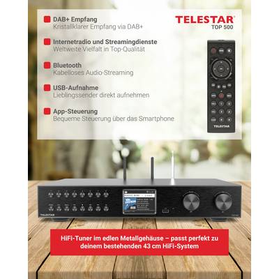 Telestar TOP 500 Schwarz HiFi-Tuner Schwarz-6
