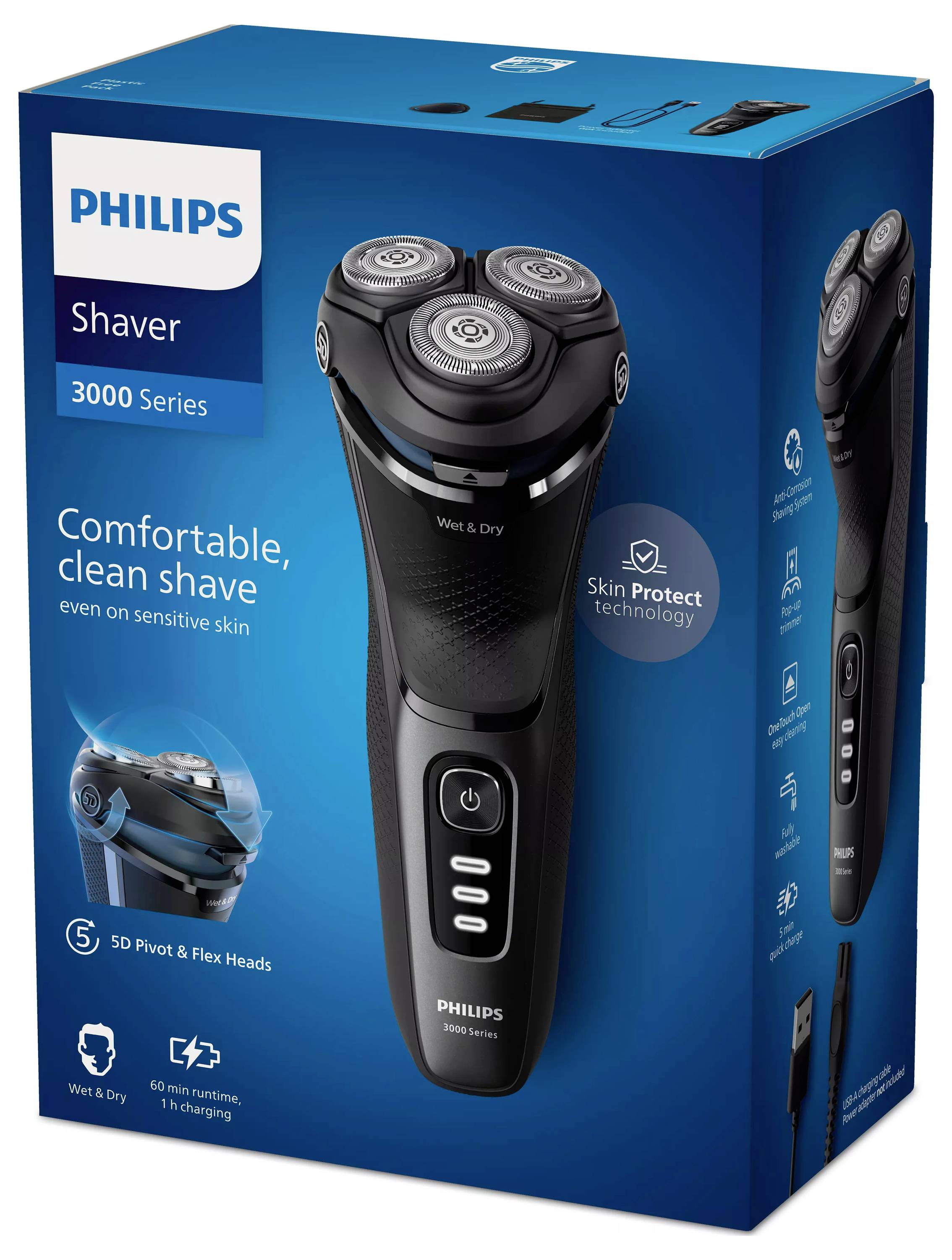 Philips S3244/12 Rotationsrasierer Schwarz-2
