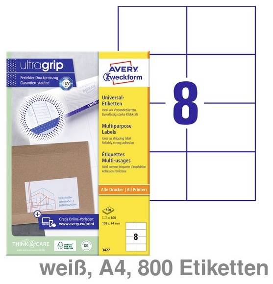 Avery-Zweckform 6137 Universal-Etiketten 1 St.-3