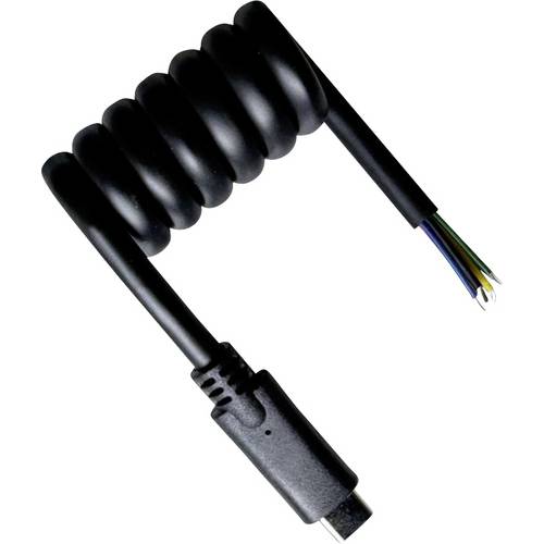 BKL Electronic USB-C® Kabel offene Kabelenden, USB-C® Stecker 50 cm Schwarz 10080174