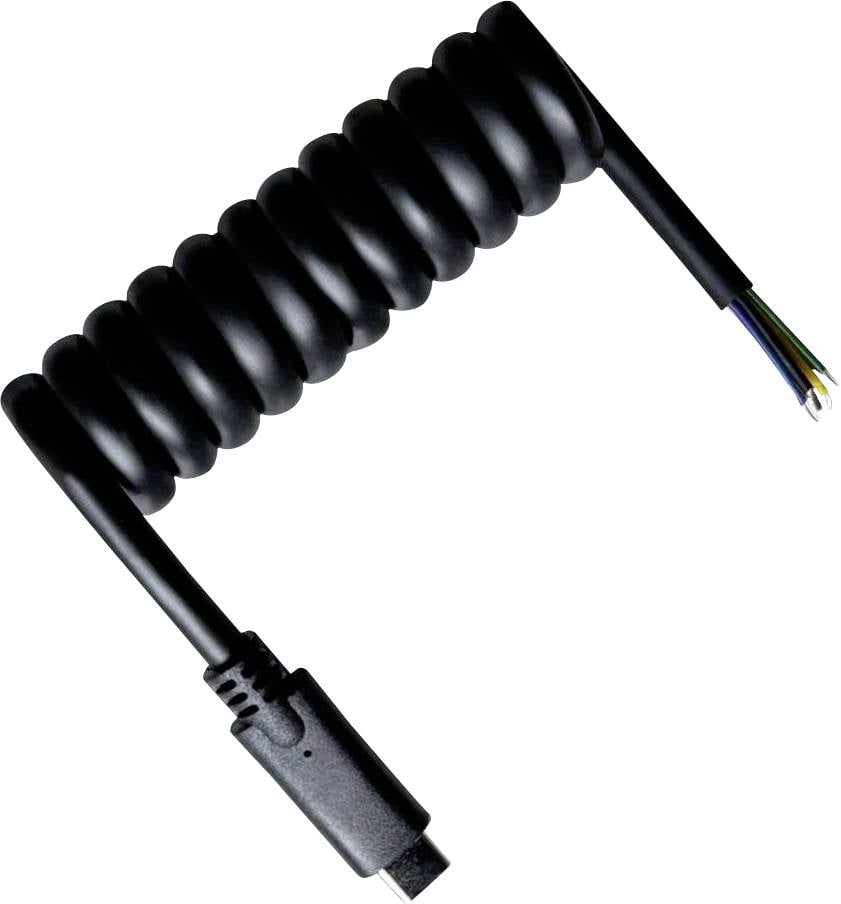 BKL Electronic USB-C® Kabel USB-C®, offene Kabelenden 1 m Schwarz 10080175