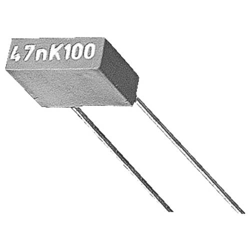 Kemet 1 St. MKT-Folienkondensator radial bedrahtet 63 V/DC, 40 V/AC 10 % (L x B x H) 7.2 x 3.5 x 7.5 mm