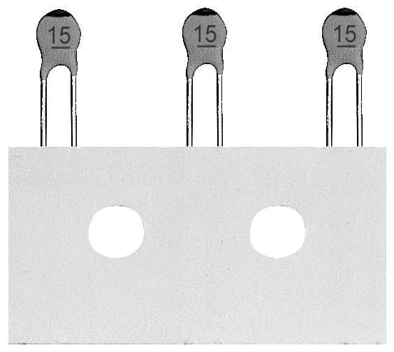 RICHWELL Keramik-Kondensator radial bedrahtet 100 V/DC 5 % 1 St.