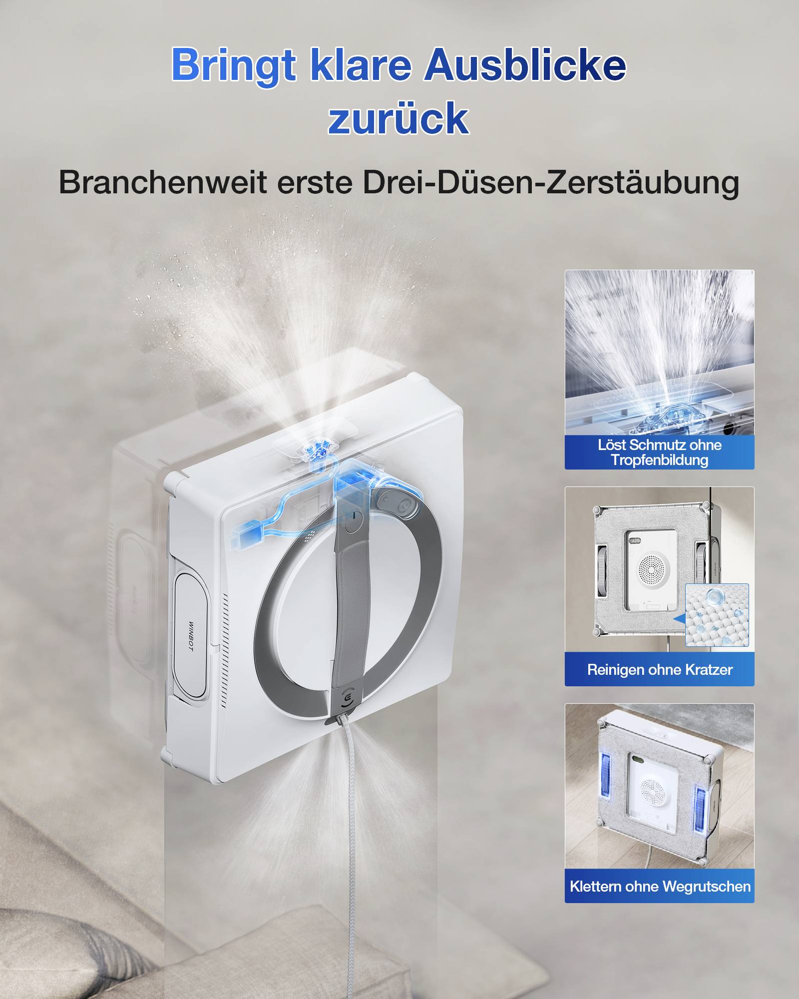 ECOVACS WINBOT W2 PRO Fensterputzroboter Weiß-10