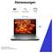 Laptop-Abmessungen: 35,9 cm (14,6 Zoll) breit, 24,6 cm (9,81 Zoll) hoch; 2,7 cm (1,09 Zoll) dick; Gewicht 2,43 kg (5,36 lb); 16-Zoll-Bildschirm.