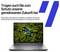 Ein Laptop, der eine Waldszene auf seinem Bildschirm zeigt, wird präsentiert. Darüber befindet sich Text auf Deutsch, der zum Schutz einer gemeinsamen Zukunft ermutigt und die Auswahl nachhaltiger Produkte empfiehlt.