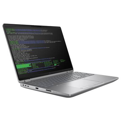 Ein Laptop, der Codezeilen auf seinem Bildschirm anzeigt und damit eine aktive Programmierung oder Softwareentwicklung in einer Terminalumgebung signalisiert.