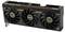 Eine schwarze Grafikkarte mit drei Kühlventilatoren, beschriftet mit 'GEFORCE RTX' und 'ASUS ProArt', entwickelt für High-Performance-Computing.