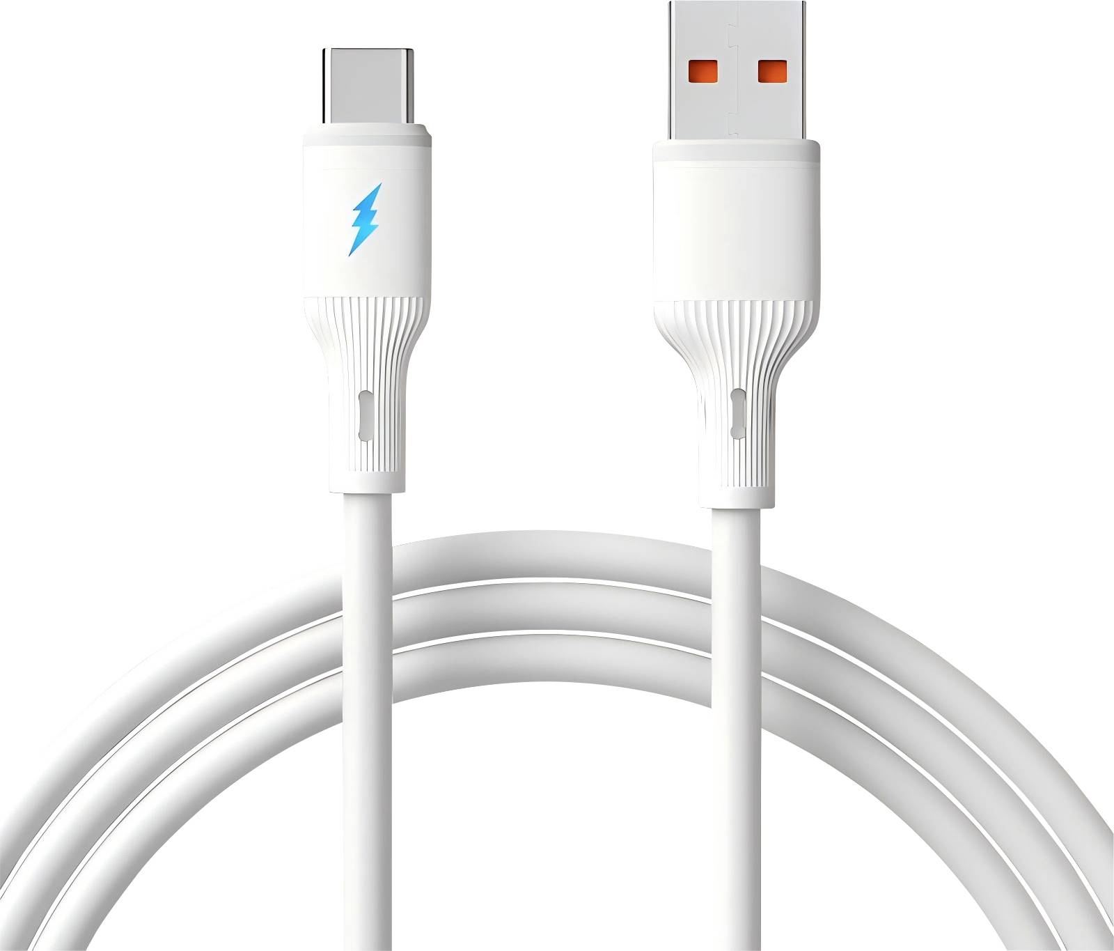Akyga USB-C® Kabel USB-A Stecker, USB-C® Stecker 1 m Weiß AK-USB-59