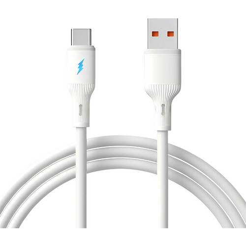 Akyga USB-C® Kabel USB-A Stecker, USB-C® Stecker 1 m Weiß AK-USB-59