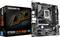 'GIGABYTE B760M DS3H Gen5 Ultra Durable Mainboard', gezeigt in Verpackung und Nahaufnahme, mit Hervorhebung der Anschlüsse und Komponenten.