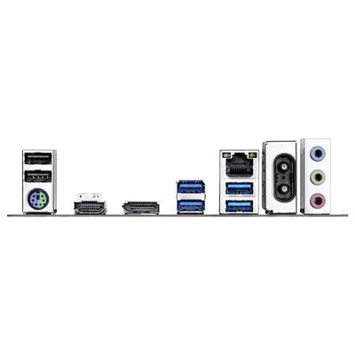 Eine Reihe verschiedener Computer-Anschlüsse und Verbinder, einschließlich USB, HDMI, Ethernet und Audiobuchsen, auf einem weißen Hintergrund.